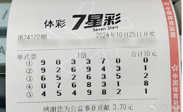 揭秘体彩七星彩票结果背后的数字奥秘与理性投注策略体彩七7星彩结果走势图